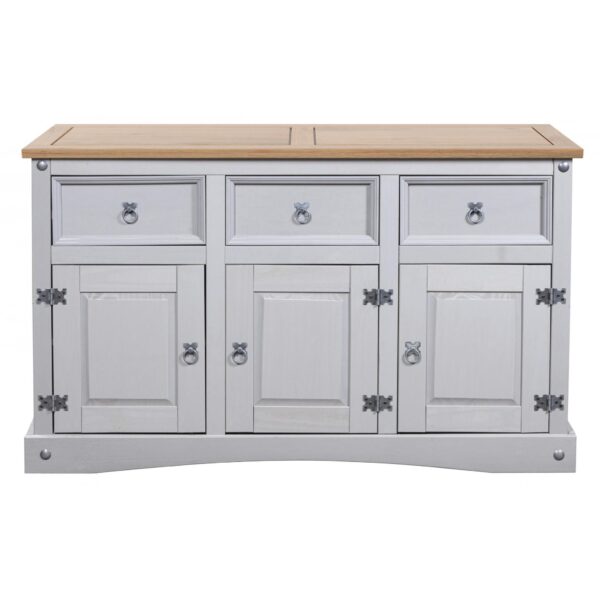 Corona Grey Buffet 3 Doors 3 Drawers