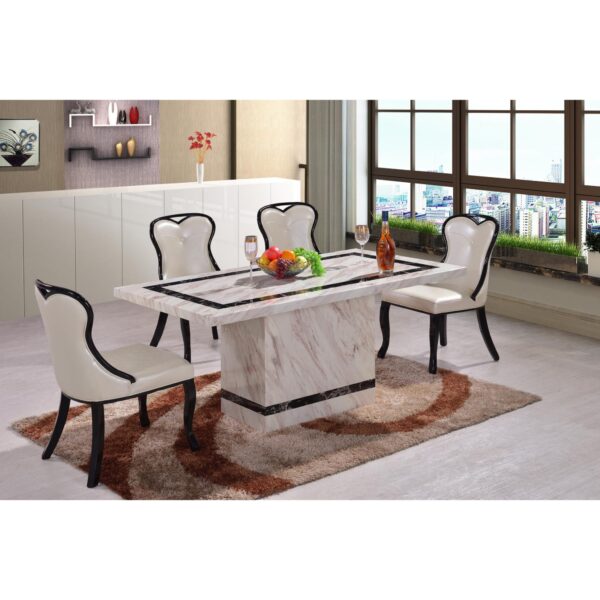 Calgary PU Dining Chair with Wooden Legs