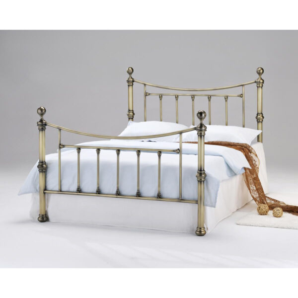 Charlotte Antique Brass Bed
