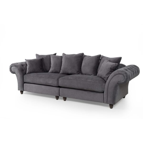 Huntley Fabric Sofa 3 Seater Grey