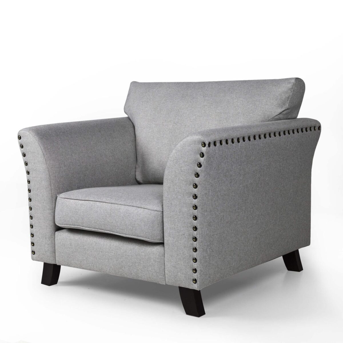 Linton Fabric Sofa 1 Seater Grey