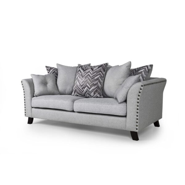 Linton Fabric Sofa 3 Seater Grey