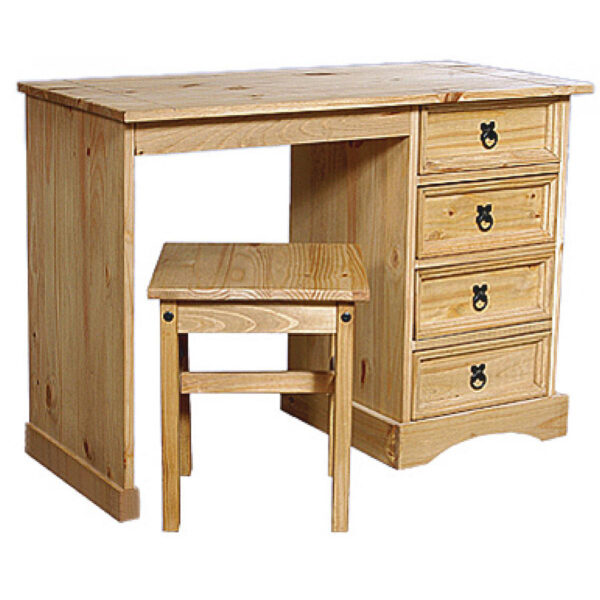 Corona Dressing Table 4 Drawers & Stool